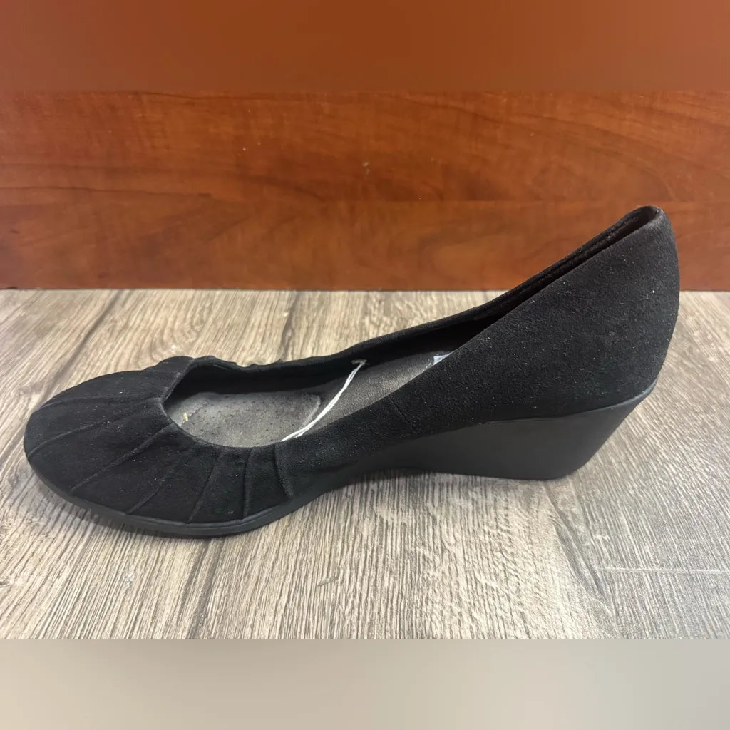 Chic Black Wedge Shoes for Women Size 13 - Image 6