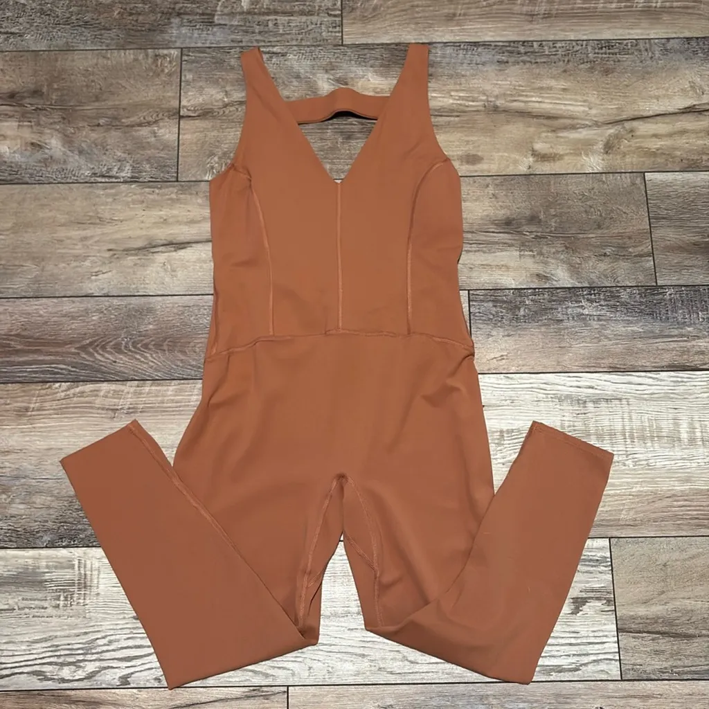 NWOT FP Movement Free People Never Better One Piece Rust Large Brown - Image 4