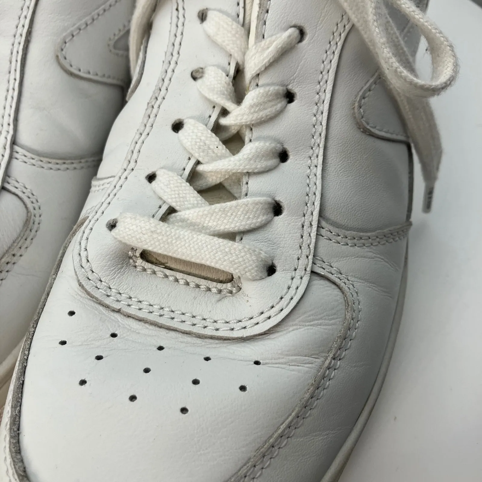 Rag & Bone New York Women's White Retro Court Leather Sneaker 39.5 Ortholite 9.5 - Image 6