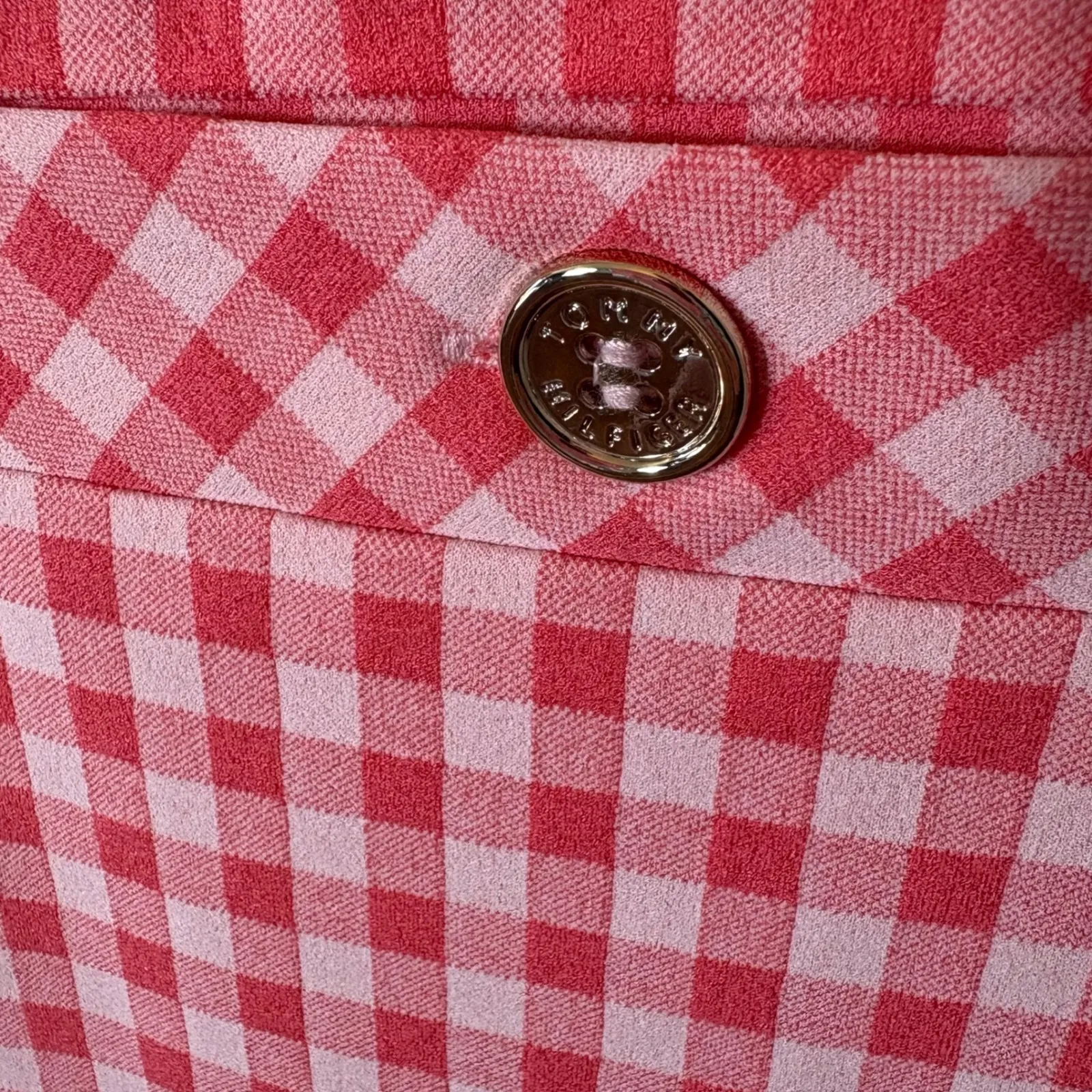 NWT Tommy Hilfiger‎ Pink Gingham Pocket Dress Size 6 - Image 5