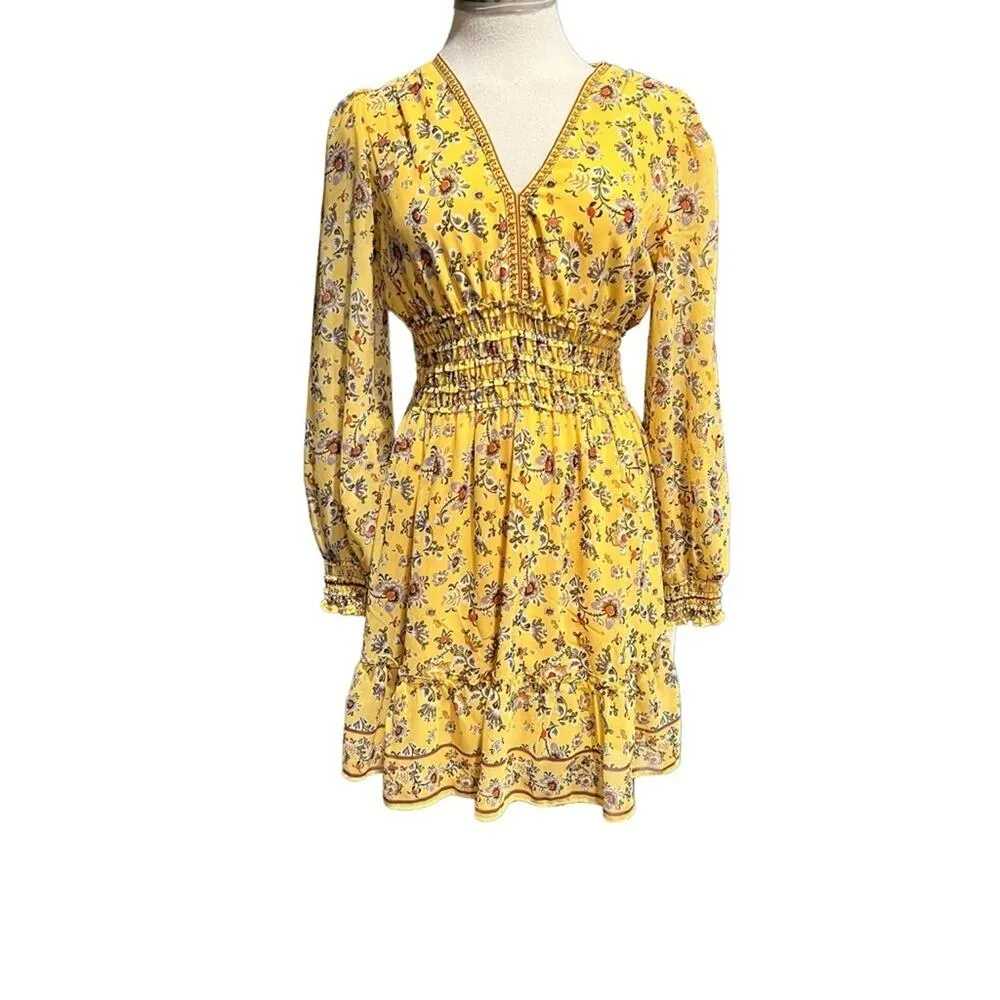 Max Studio Yellow Floral Dress Size S NWOT - Image 8
