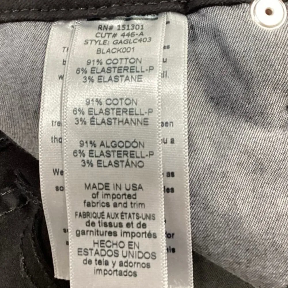 Good American Women's Black Mid Rise Good Legs Crop Skinny Denim Jeans Size 26 - Image 6