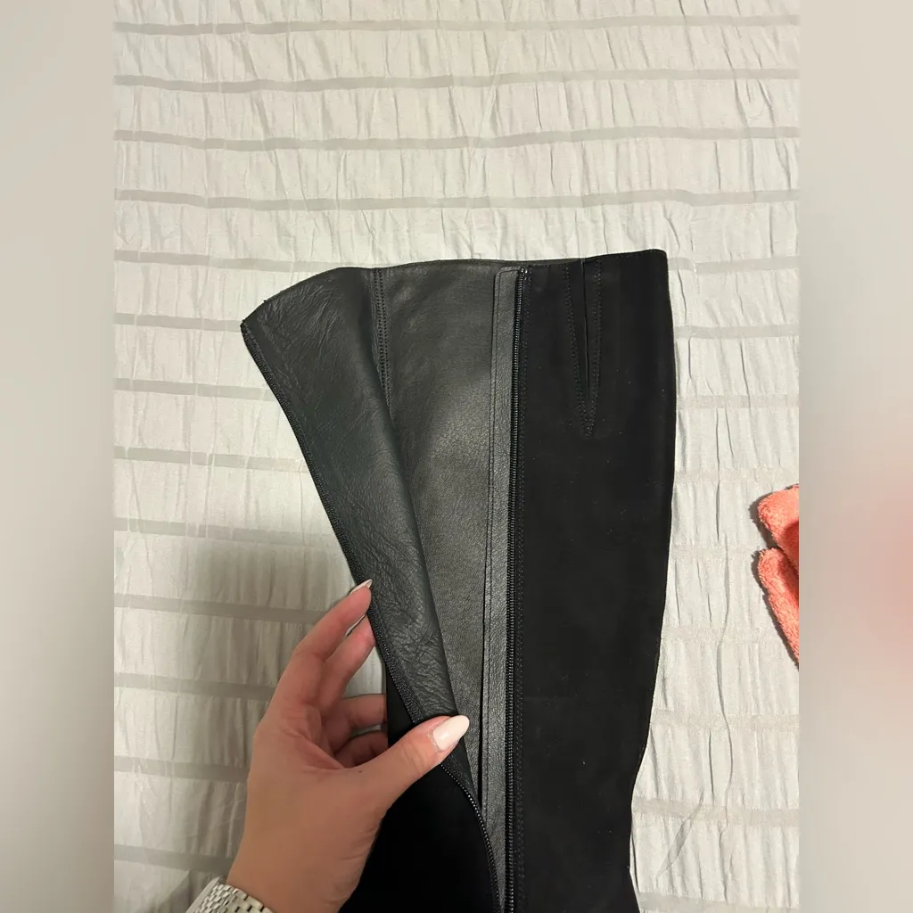 J.McLaughlin Vada Suede Boot in Black size 8 - Image 3