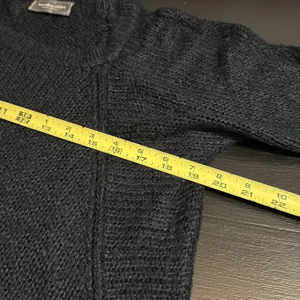 Wooden Ships Charcoal Knit Sweater - Image 5