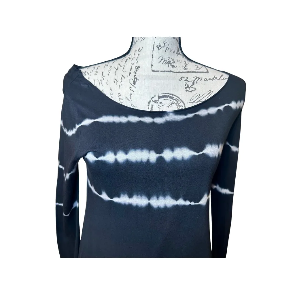 Project Social T Black Tie Dye Long Sleeve Shirt with raw hem edges NWT - Image 5