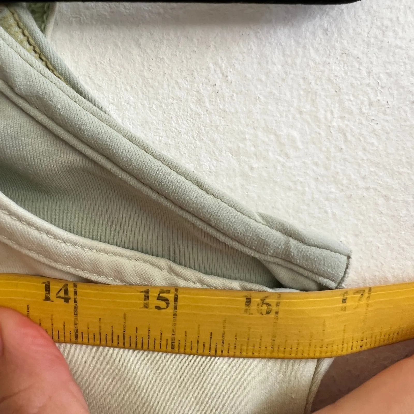 Prana Green Tank Top‎ Yoga Activewear Minimalist Hiking Built In Bra Medium - Image 5