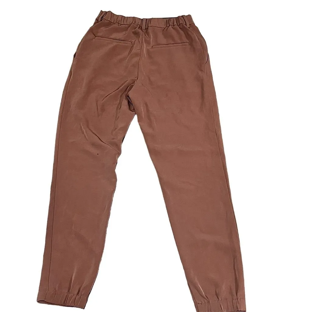 Uniqlo Women's XS Brown High-Waisted Straight Leg Dress Pants Casual - Image 5