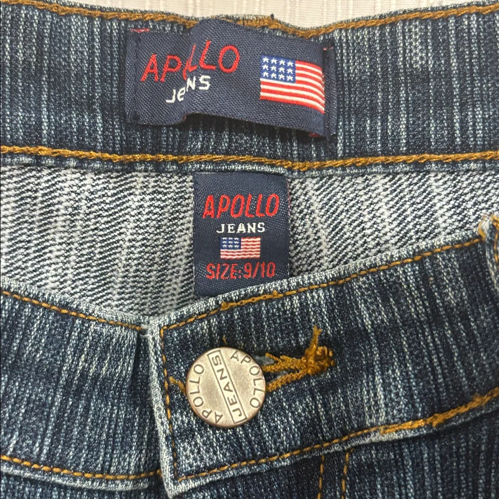 Y2K Vintage Apollo Jeans Buckle Detail Flare Jeans Blue Size undefined - Image 2