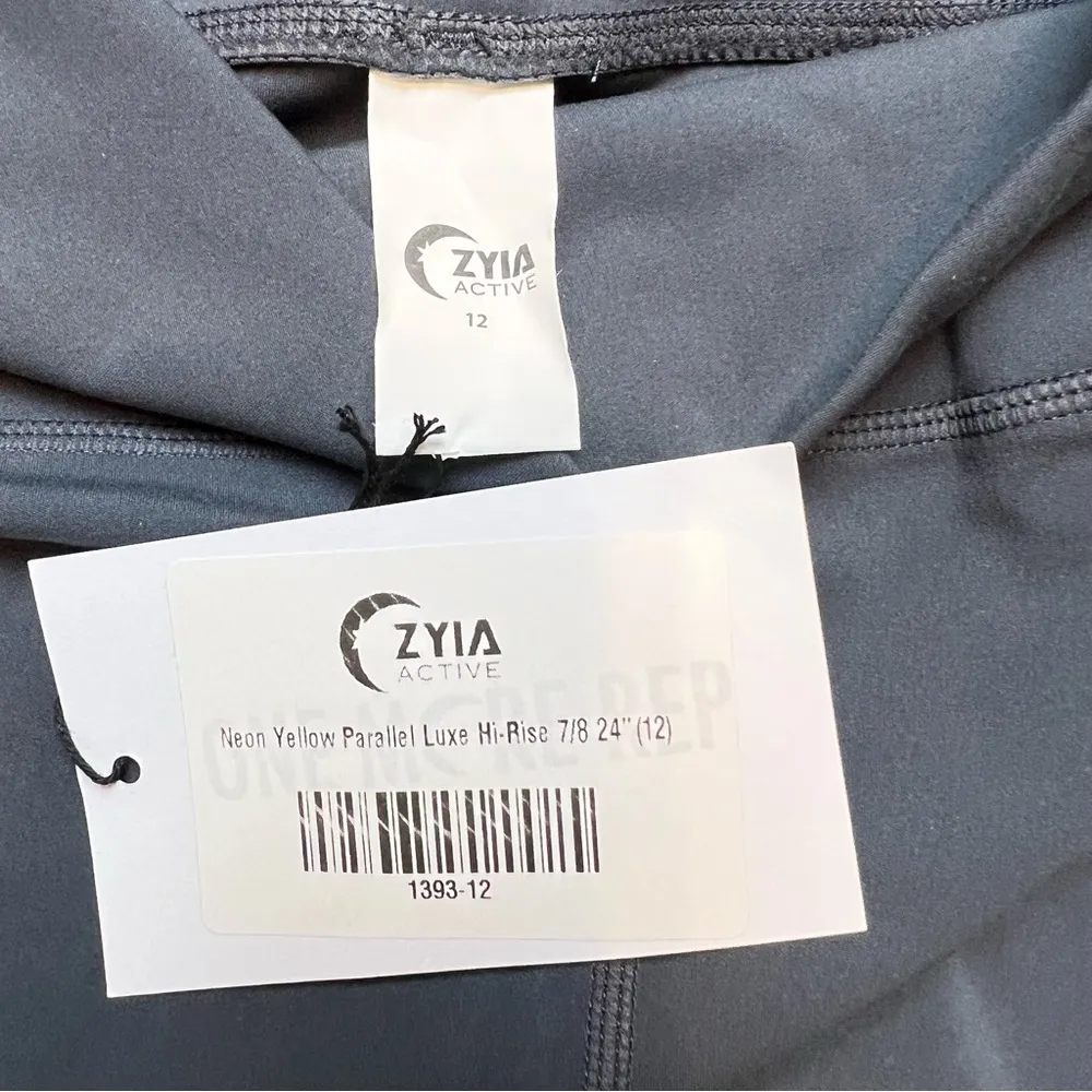 Zyia Active Neon Yellow Parallel Luxe Hi-Rise 7/8 24 Inch Leggings. Size… - Image 6