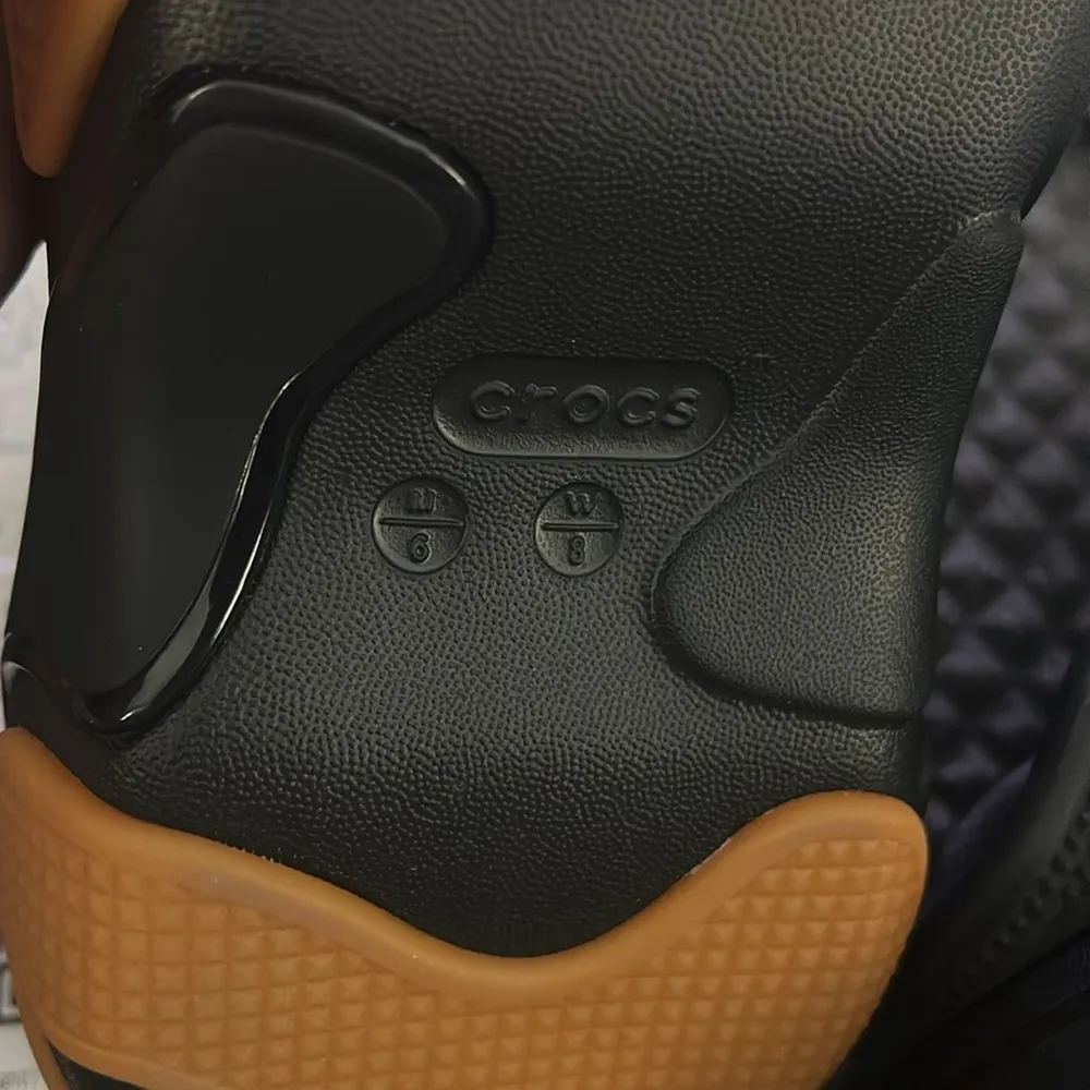 Crocs Bubble Crush Black and Brown Clogs - Image 8