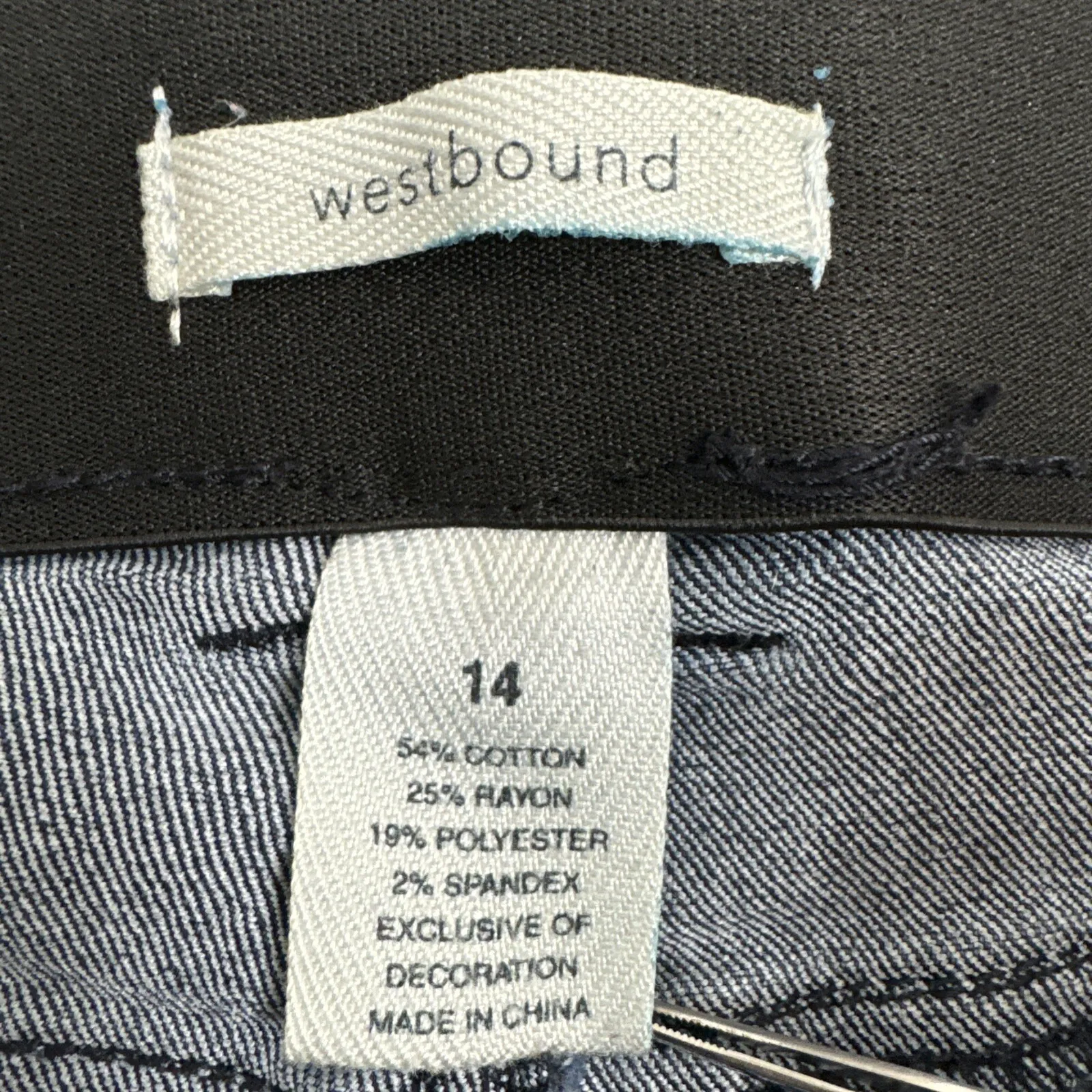 Westbound Women's Tummy Control Fit Stretch‎ Tapered Leg Jeans [Size 14] - Image 4