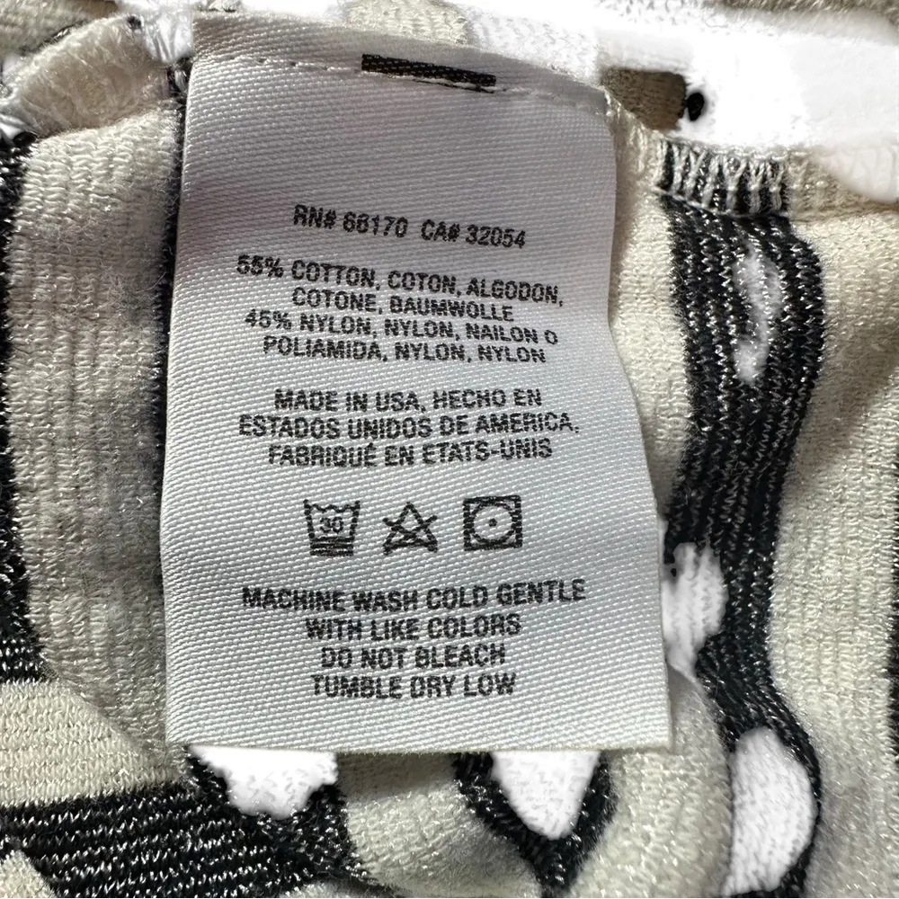 Michael Stars Gray White Stripe 3/4 Sleeve XS/ S - Image 6