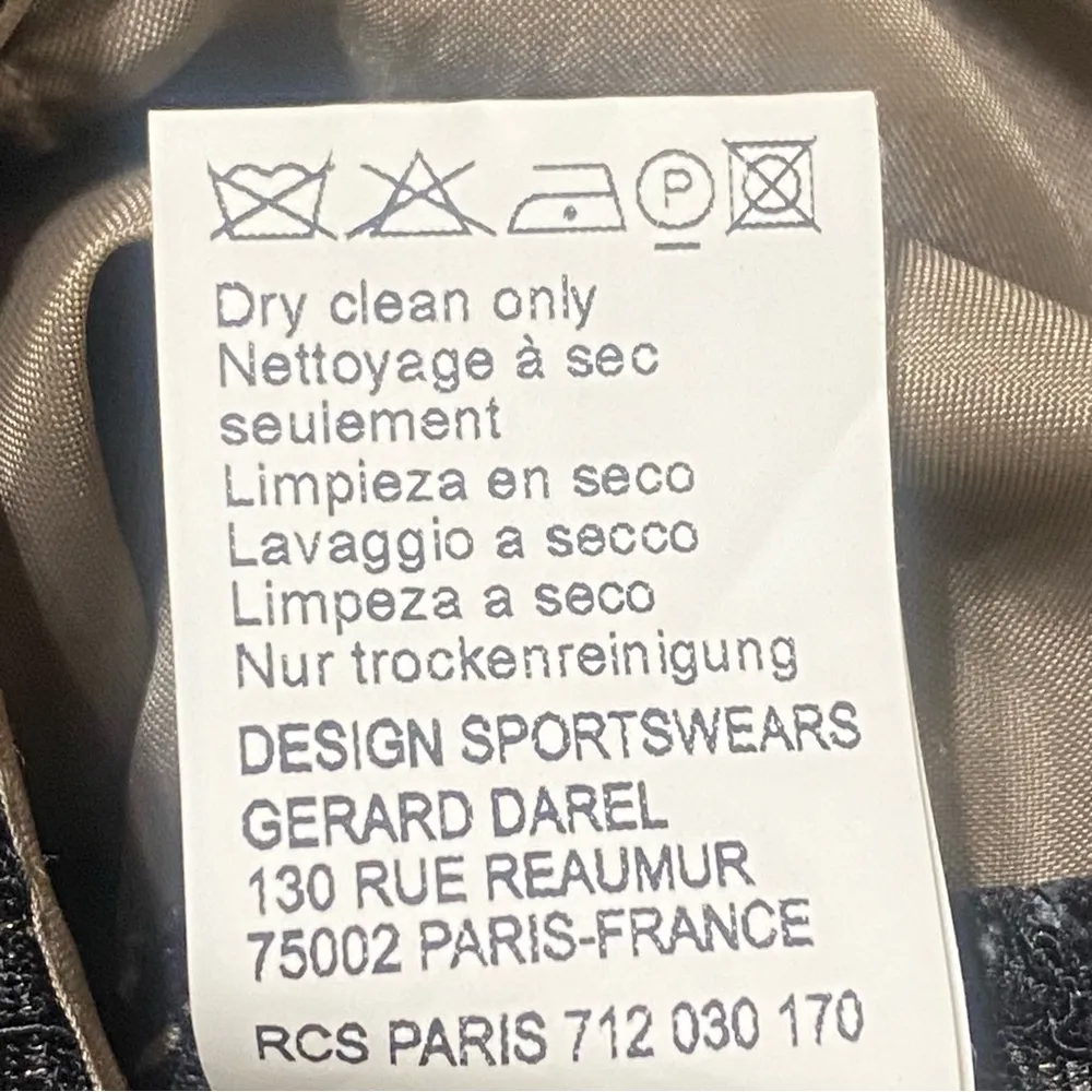 Gerard Darel Black Lace Overlay Velvet Lined Zipper Cocktail Party Dress Size 36 - Image 6