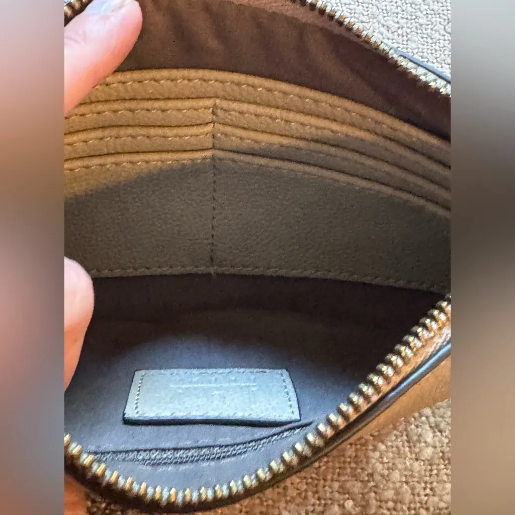 Joy Susan Beige Wristlet Clutch with turn lock - Image 5