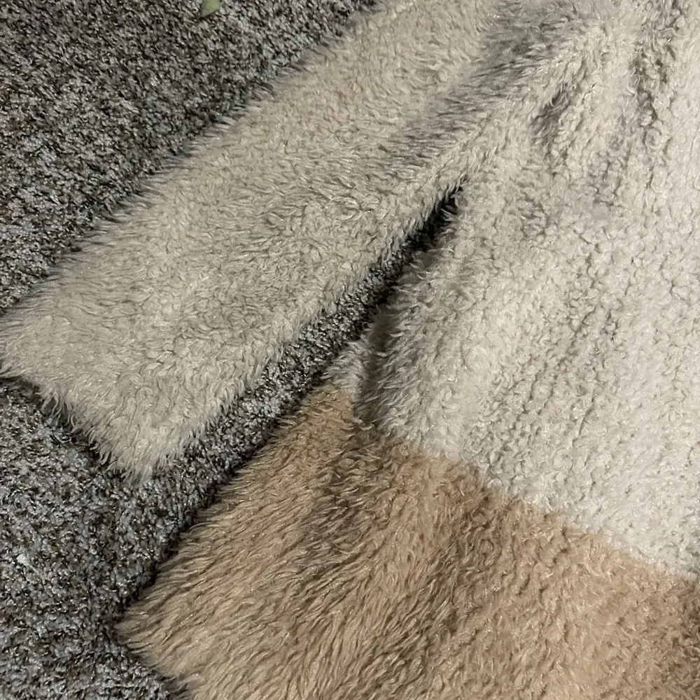 Anthropologie Elevenses Cream Shag Coat Sherpa Teddy Jacket - Image 9