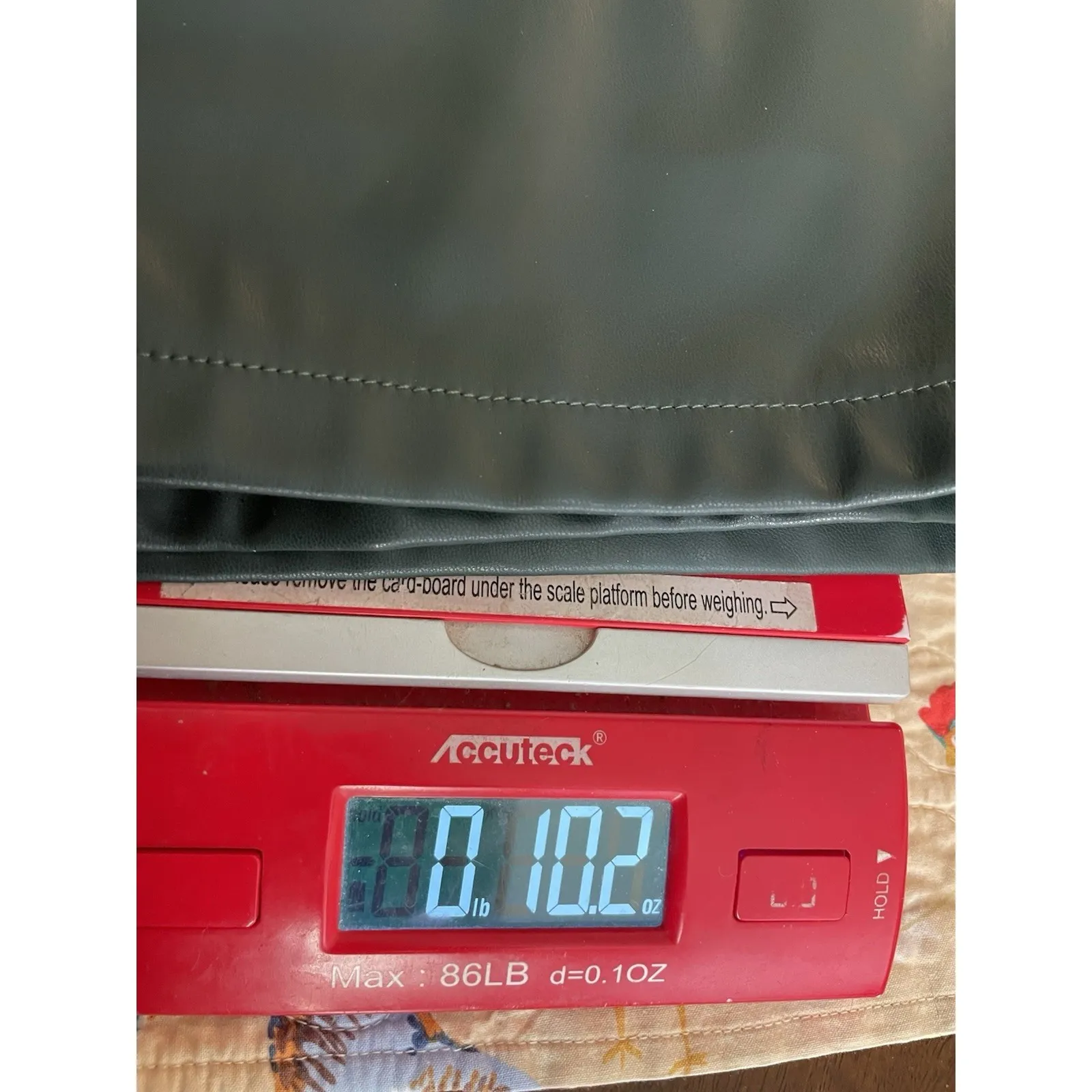 Kate Kasin Womens XL Green Faux Leather Midi Skirt Pockets Back Slit‎ Preppy NEW - Image 10