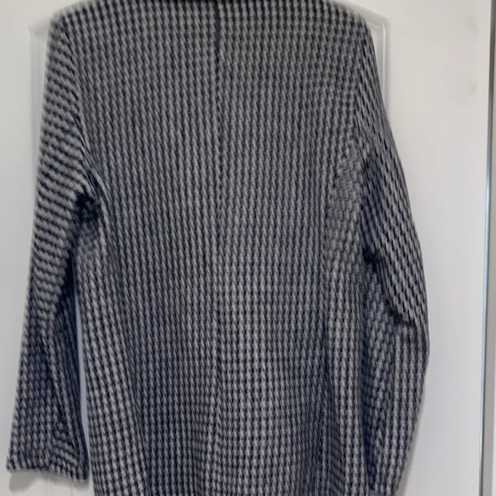 SHEIN Black and White Houndstooth Blazer - Image 5