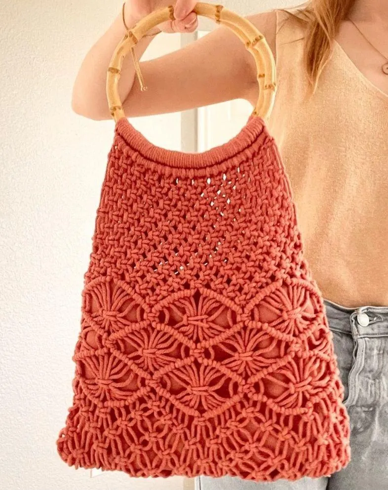 Topshop Crochet Knit Boho Bag - Image 3
