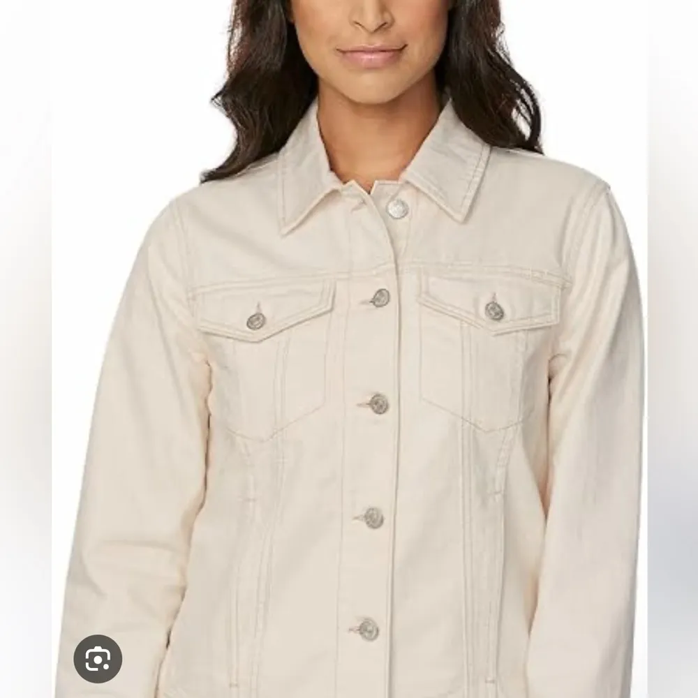 NWOT Buffalo David Bitton Women's Light Cream Jean Jacket size S - Image 2