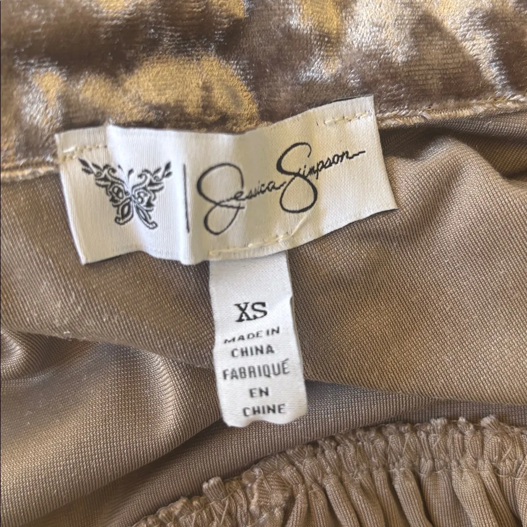 Jessica Simpson Metallic Velvet Blouse - Image 2