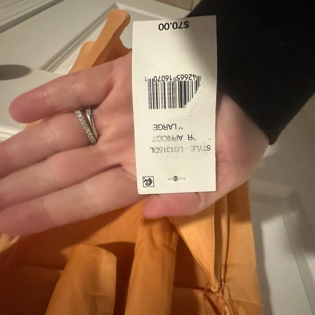 Sage the Label cowl neck drape Peach Dress. NWT hoco party prom wedding gala - Image 7