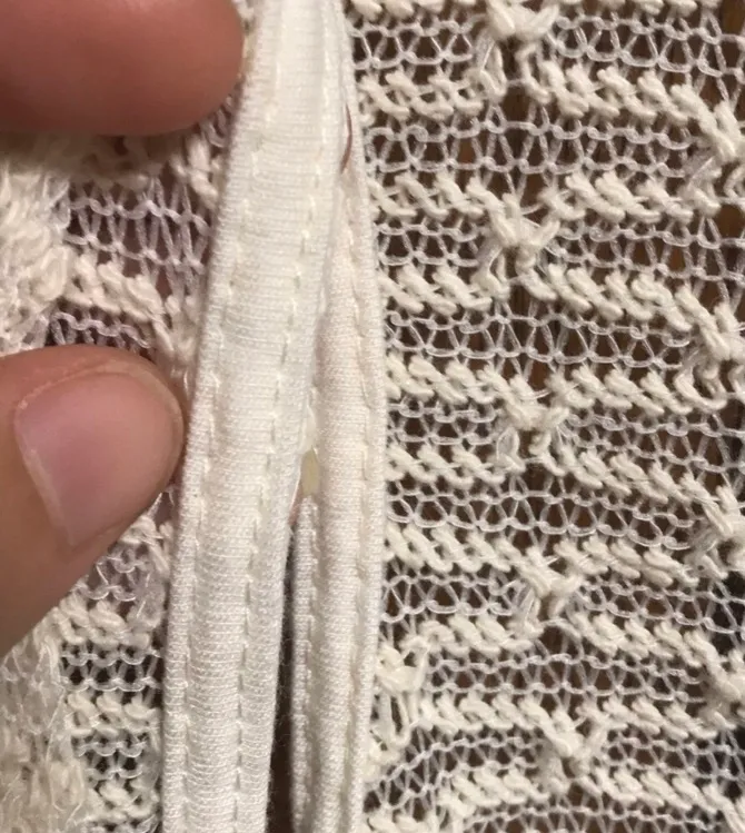 ecru crochet open vest - Image 4