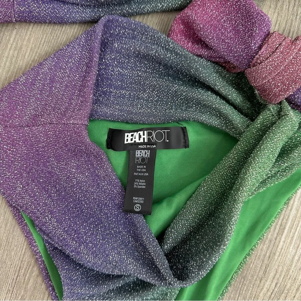 Avalon Claire Bikini Set Gemstone Ombre Glitter Small Medium - Image 4