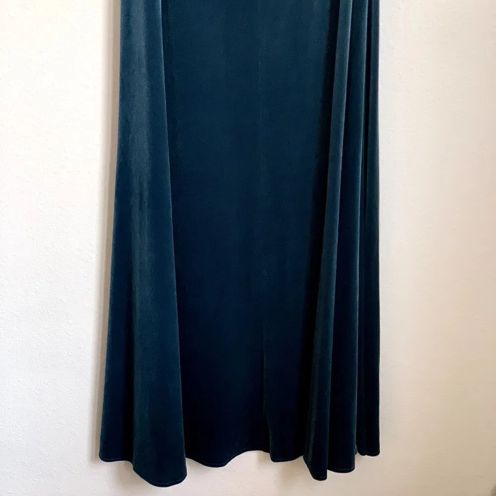 NWT After Six Cowl Neck Velvet Maxi Dress in Dutch Blue - Image 7