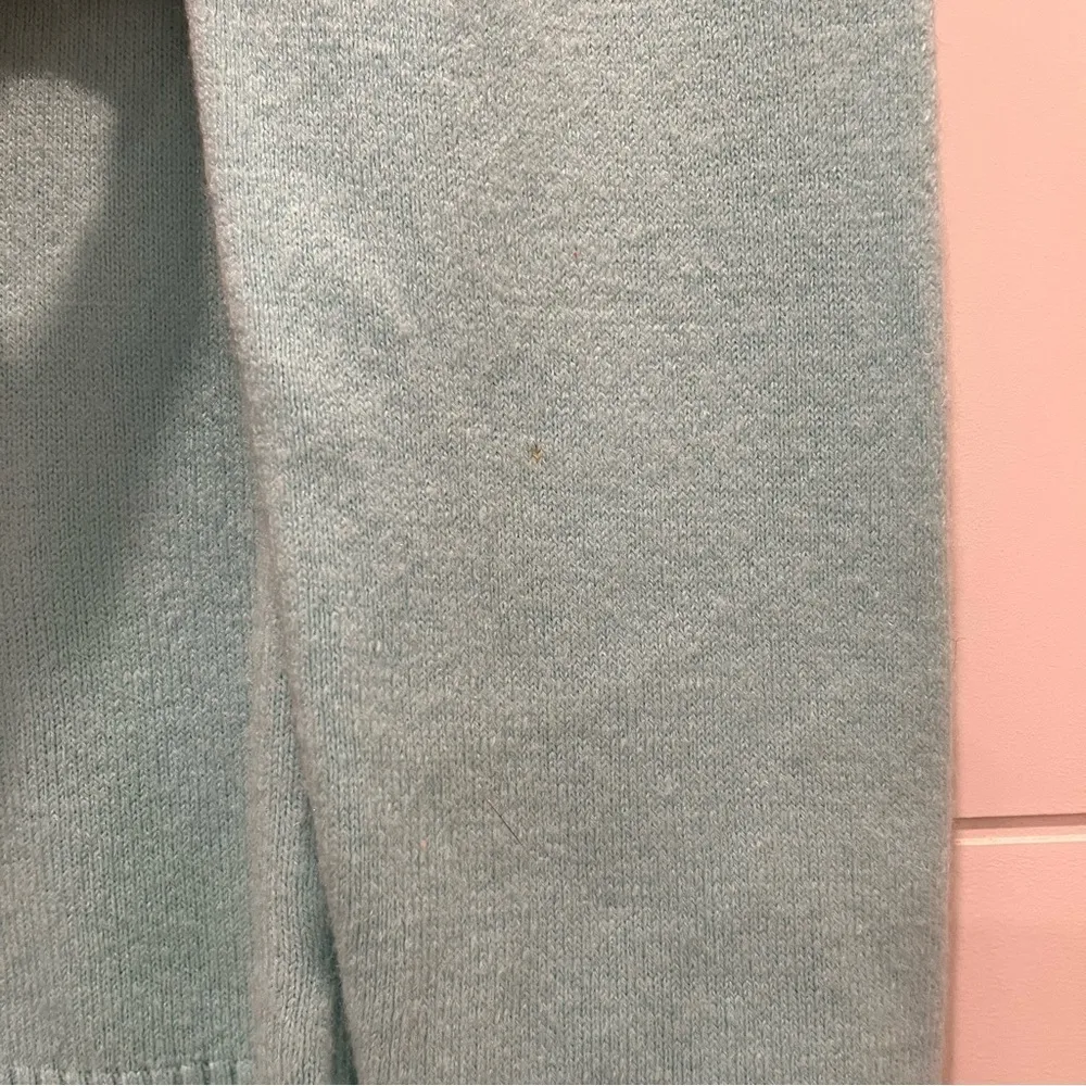 White Stag Aqua Open Turtleneck Sweater Size L - Image 5