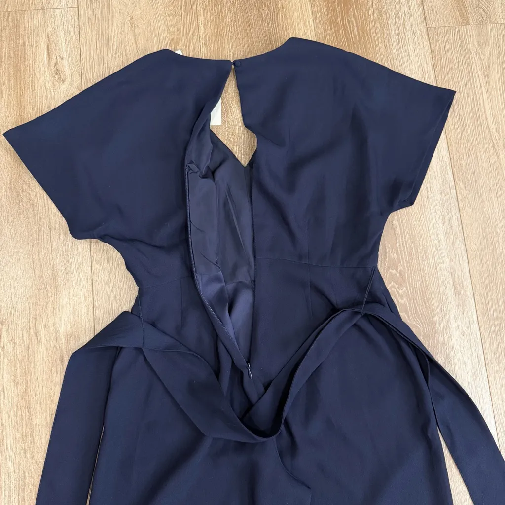 NWT Boden Romilly Jumpsuit 8 Petite Navy Blue Short Sleeve Size 8P - Image 9