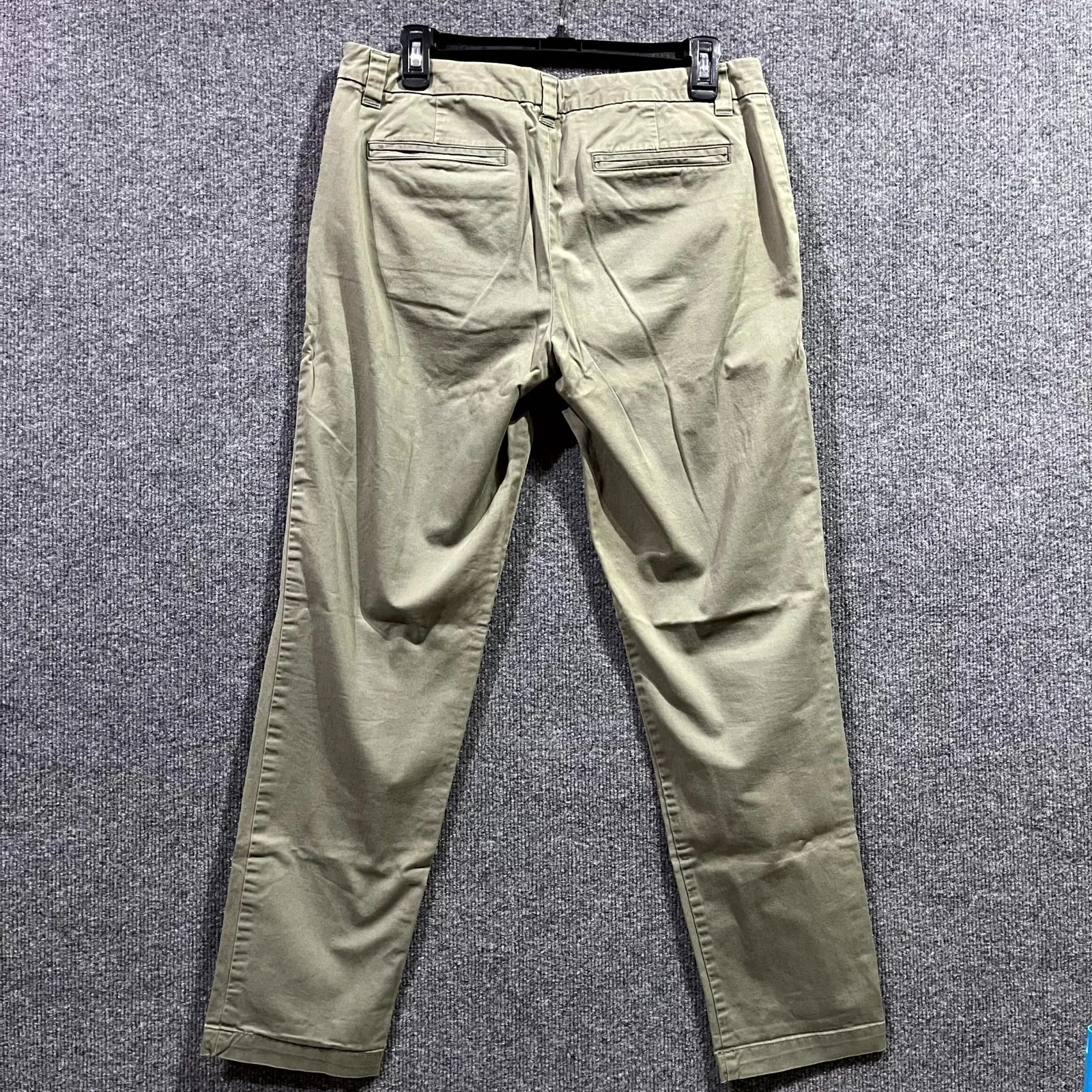 Khakis By Gap Broken-In Straight Chino Pants Womens 6 Olive Green Cotton Stretch - Image 2