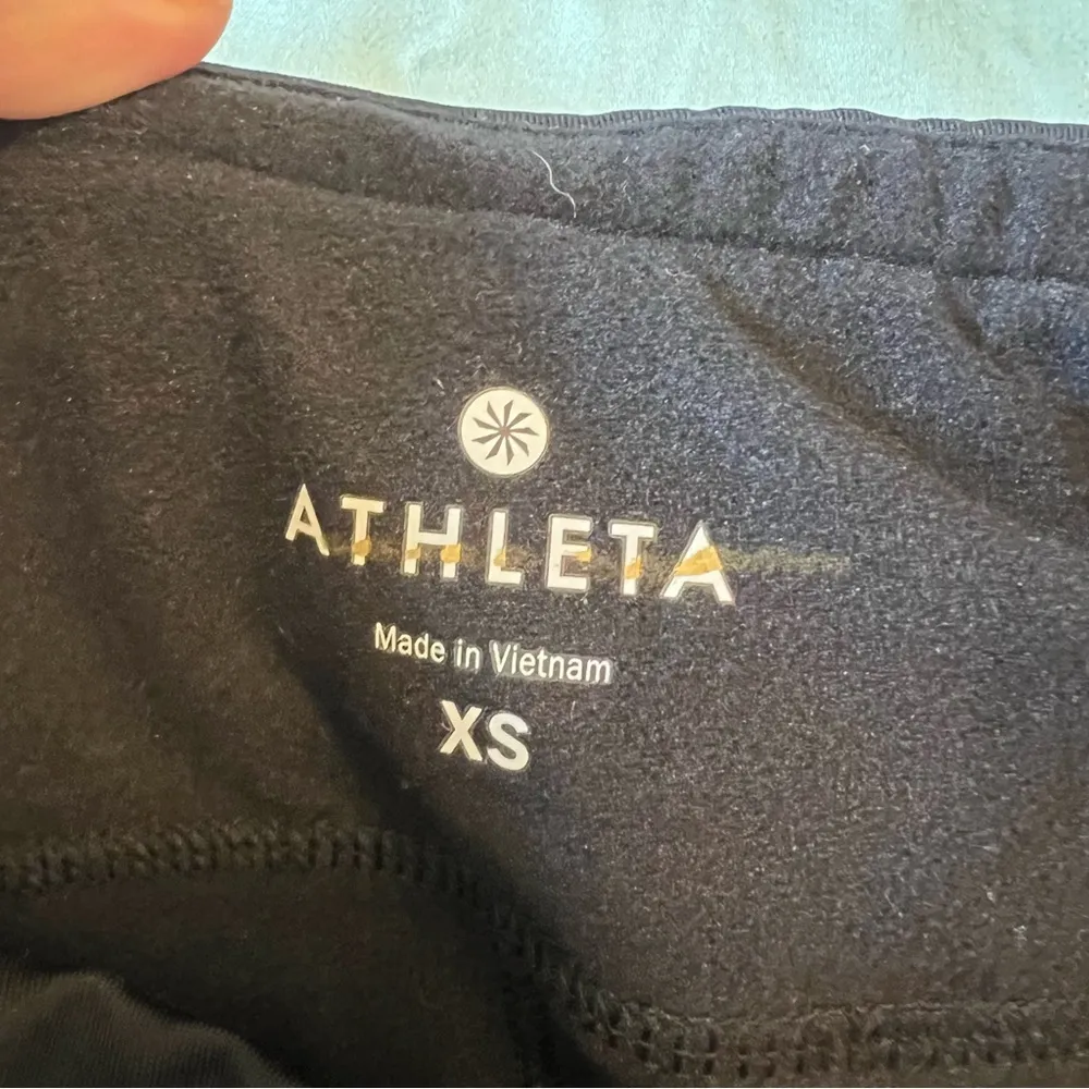 Athleta Geo Powder Peak 2 in 1 Tight Cobblestone Grey XS - Image 11