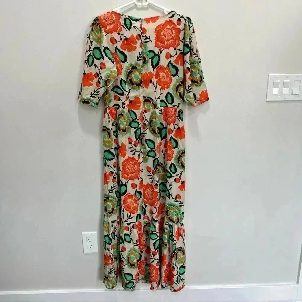 Closet London floral tropical dress Size 8 Orange - Image 7