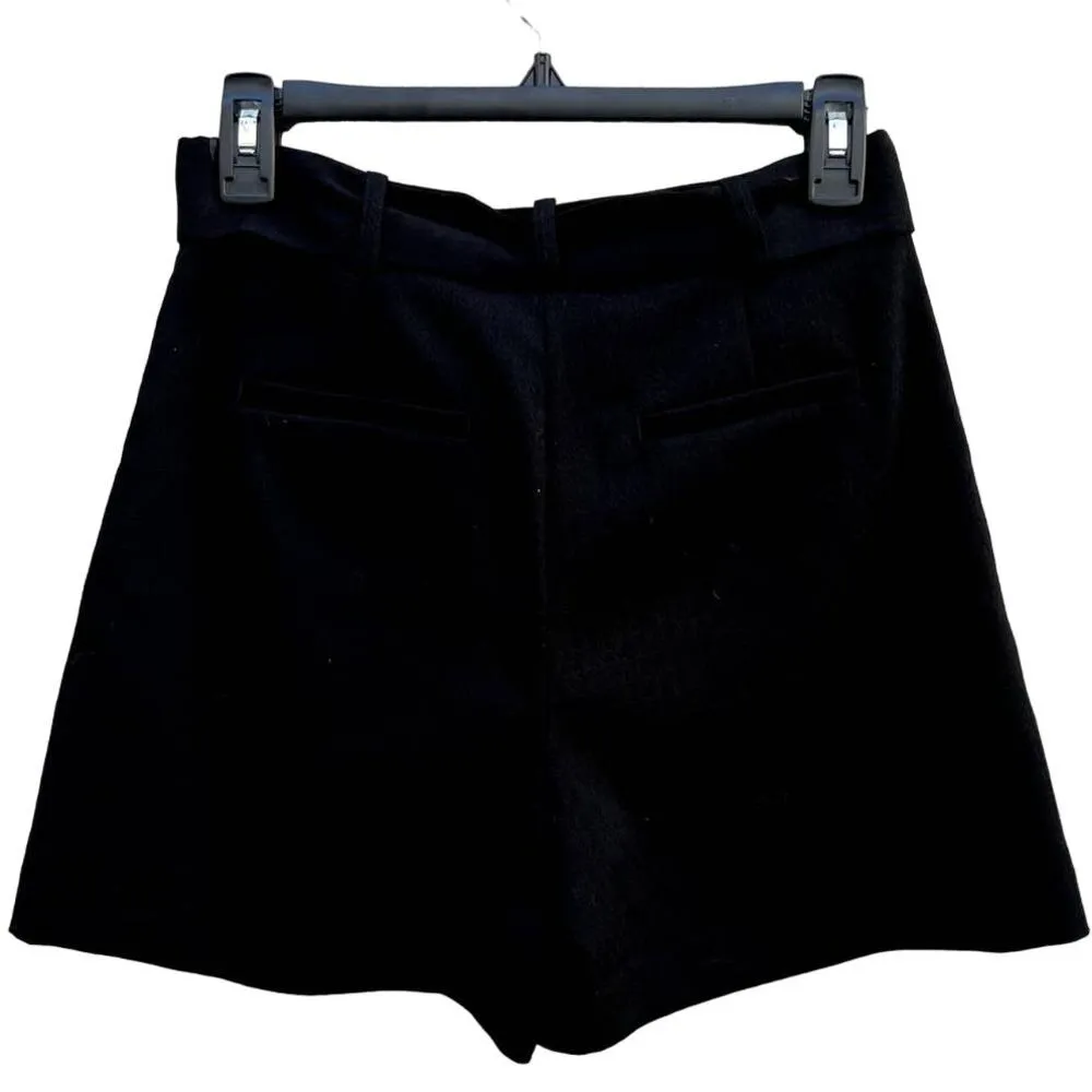 NWT Pinko High Rise Jill 1 Armaturato Argyle Paperbag Short Black 36 / US 0 Size undefined - Image 2