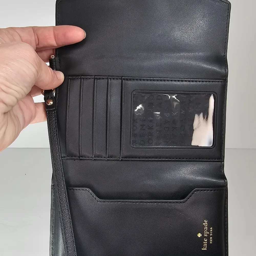 NWOT  LAUREL WAY BLACK SEQUIN WRISTLET WALLET - Image 6