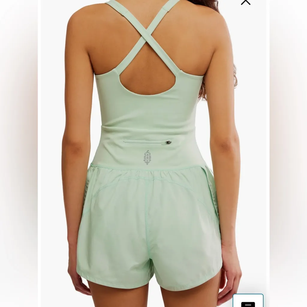 Free People Righteous Runsie Mint Size Small NWT Green - Image 3