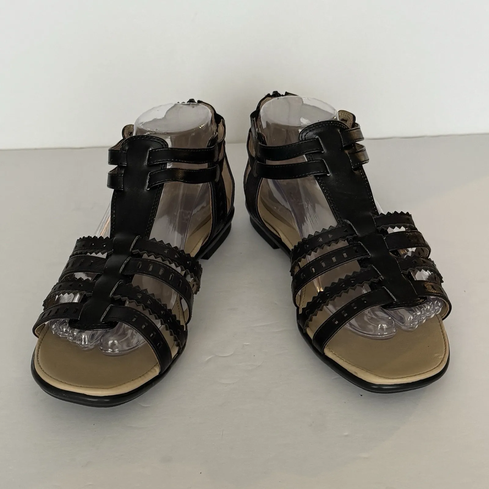 Easy Spirit‎ Sandal Women 8 W Black Karelly Strappy Casual Neutral Minimalist - Image 4