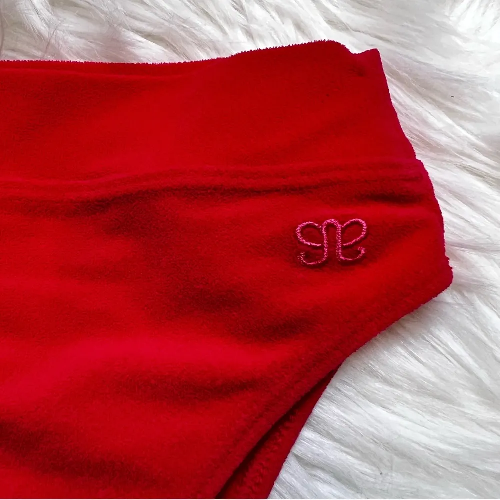 Albion Red Terry Almost Cheeky Swim Bottom. Size XSmall. New Without Tags. - Image 9