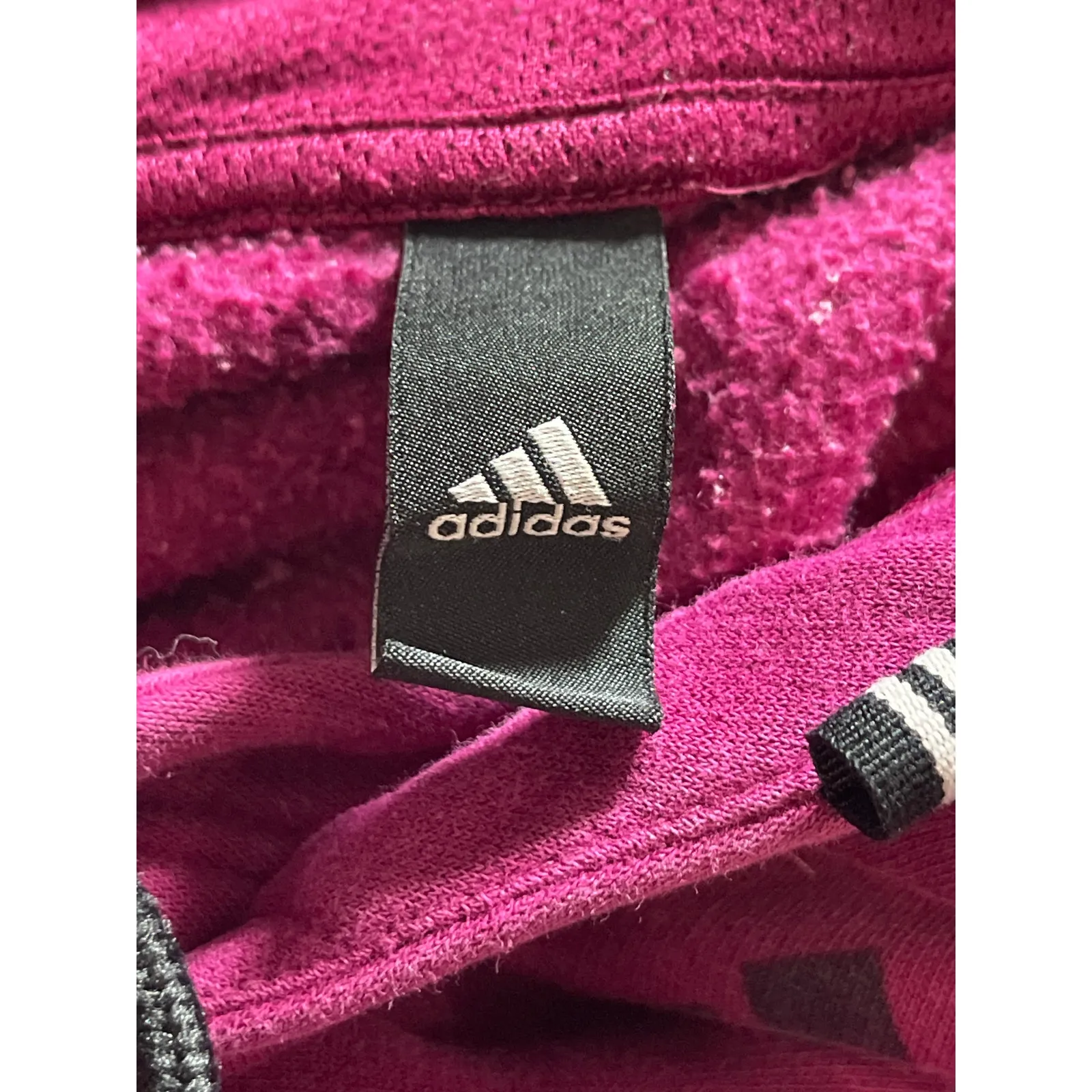 Adidas Badge of Sport Logo Long Sleeve Activewear Hoodie Sweatshirt Top Sz L/XL - Image 5