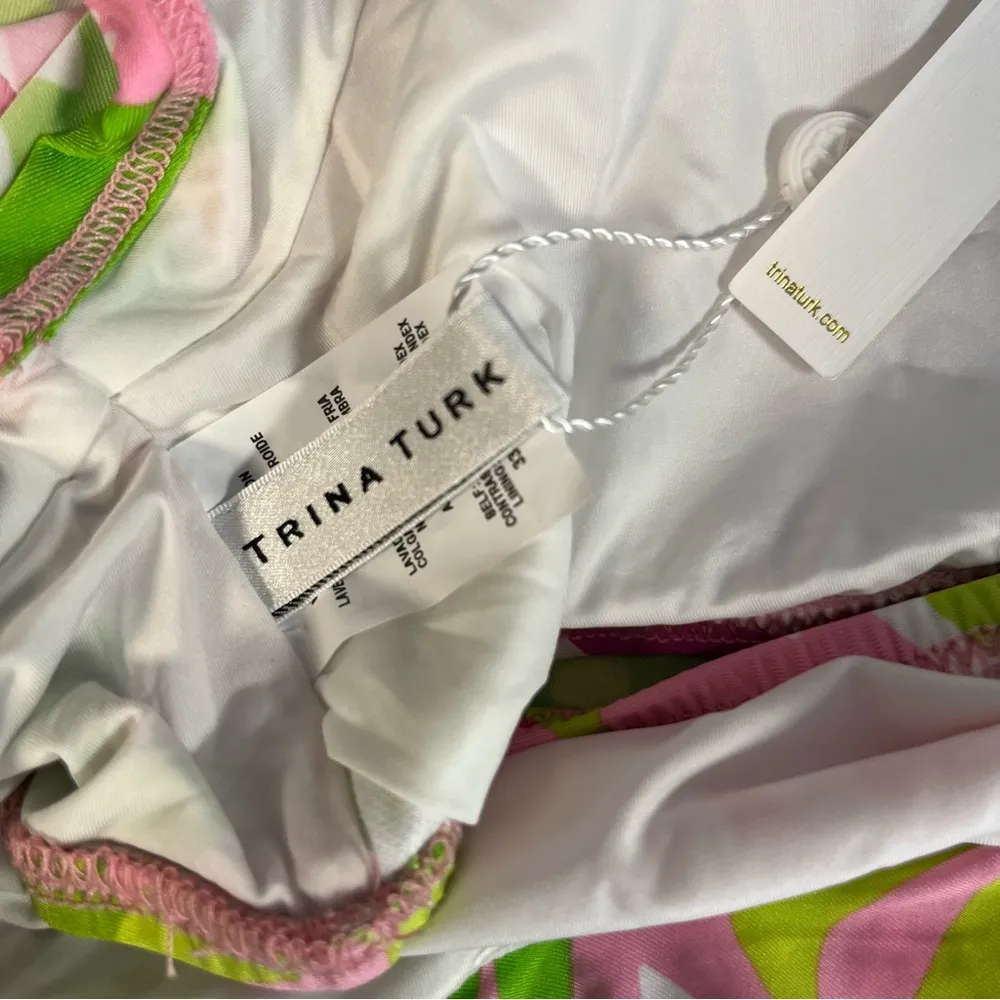 Trina Turk La Palma Off The Shoulder Top Sz 6 NWT Multicolored TOP ONLY - Image 13