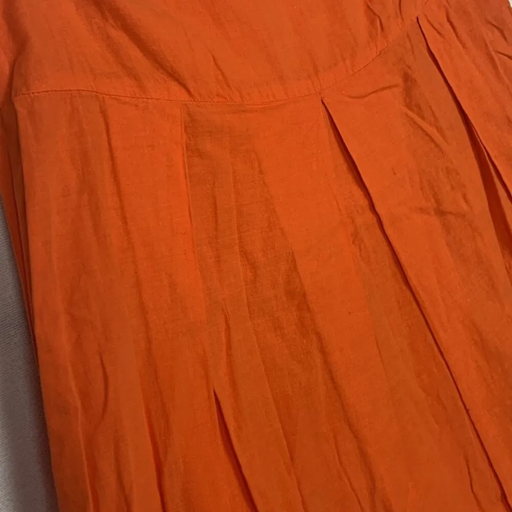 Johnny Was women's size 6 small skirt orange vintage USA embroidered floral - Image 4