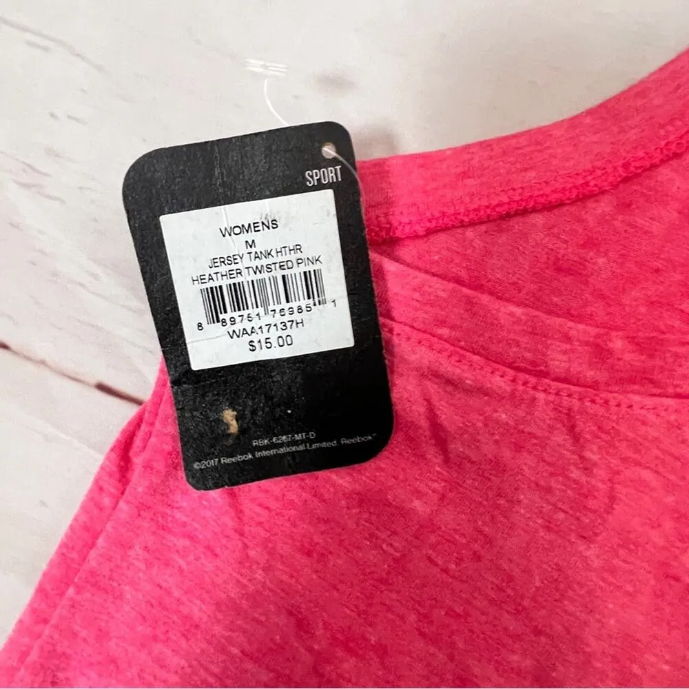 Reebok Women’s Sleeveless Crew Neck  Workout Tee Sz M - Image 4