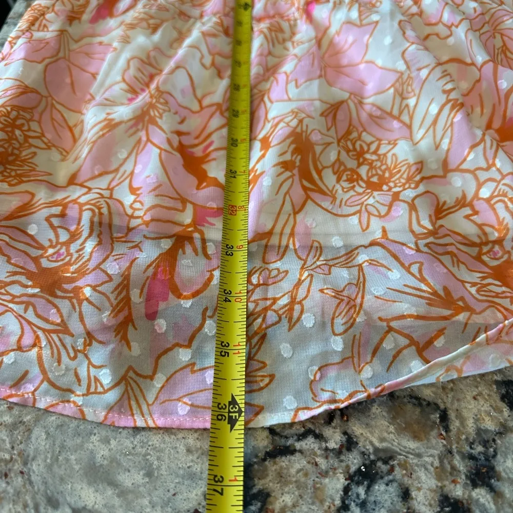 In the Style Mini Dress Floral Vneck Tiered Skirt Size 12 TALL NEW NWT - Image 9