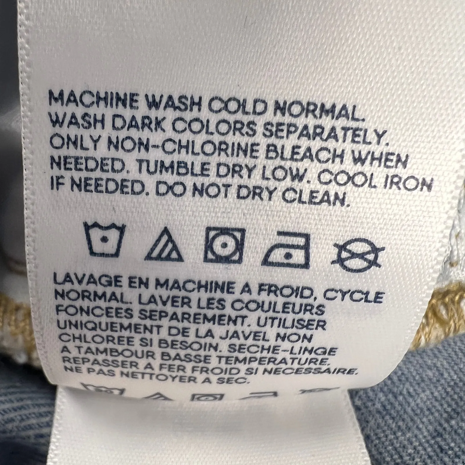 Lands' End Sustainable Denim High Rise Wide Leg Jeans Light Wash NEW Size 12 - Image 7