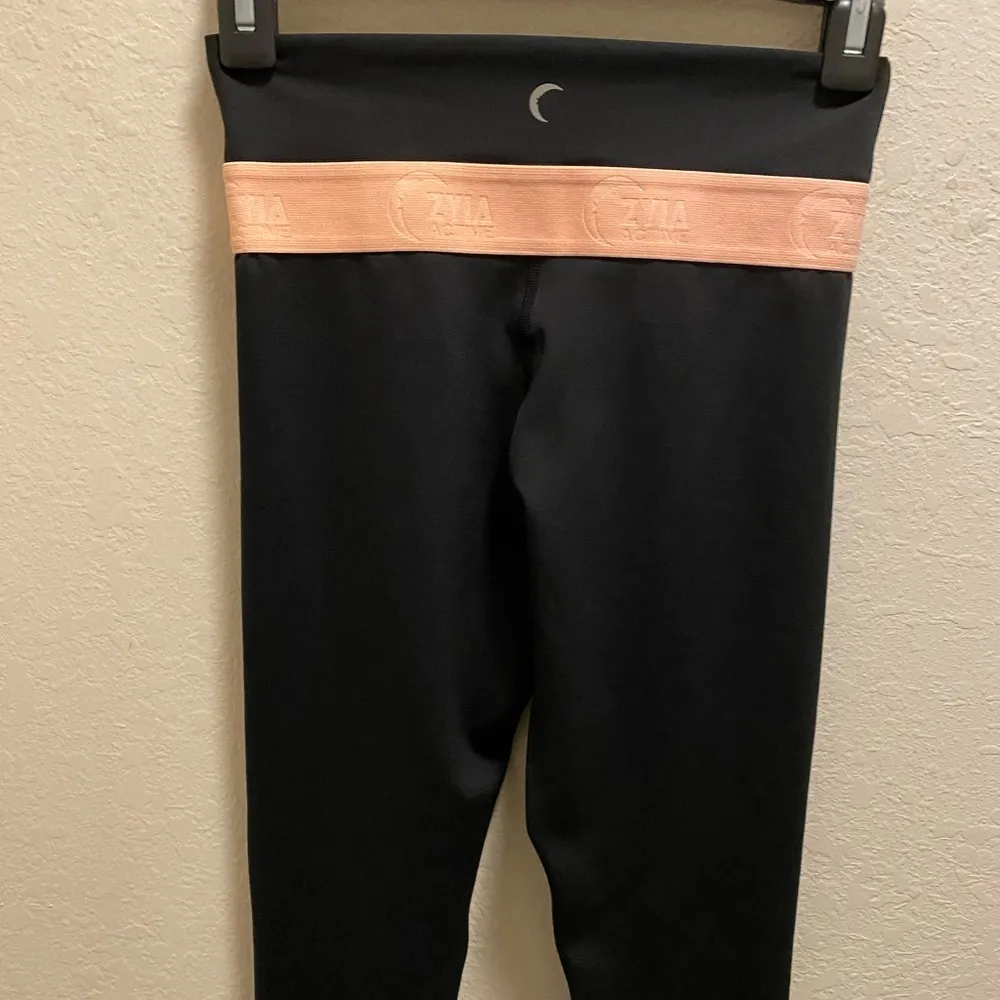 ZYIA Active Black & Peach Light N Tight High Rise Legging Size 2 - Image 10