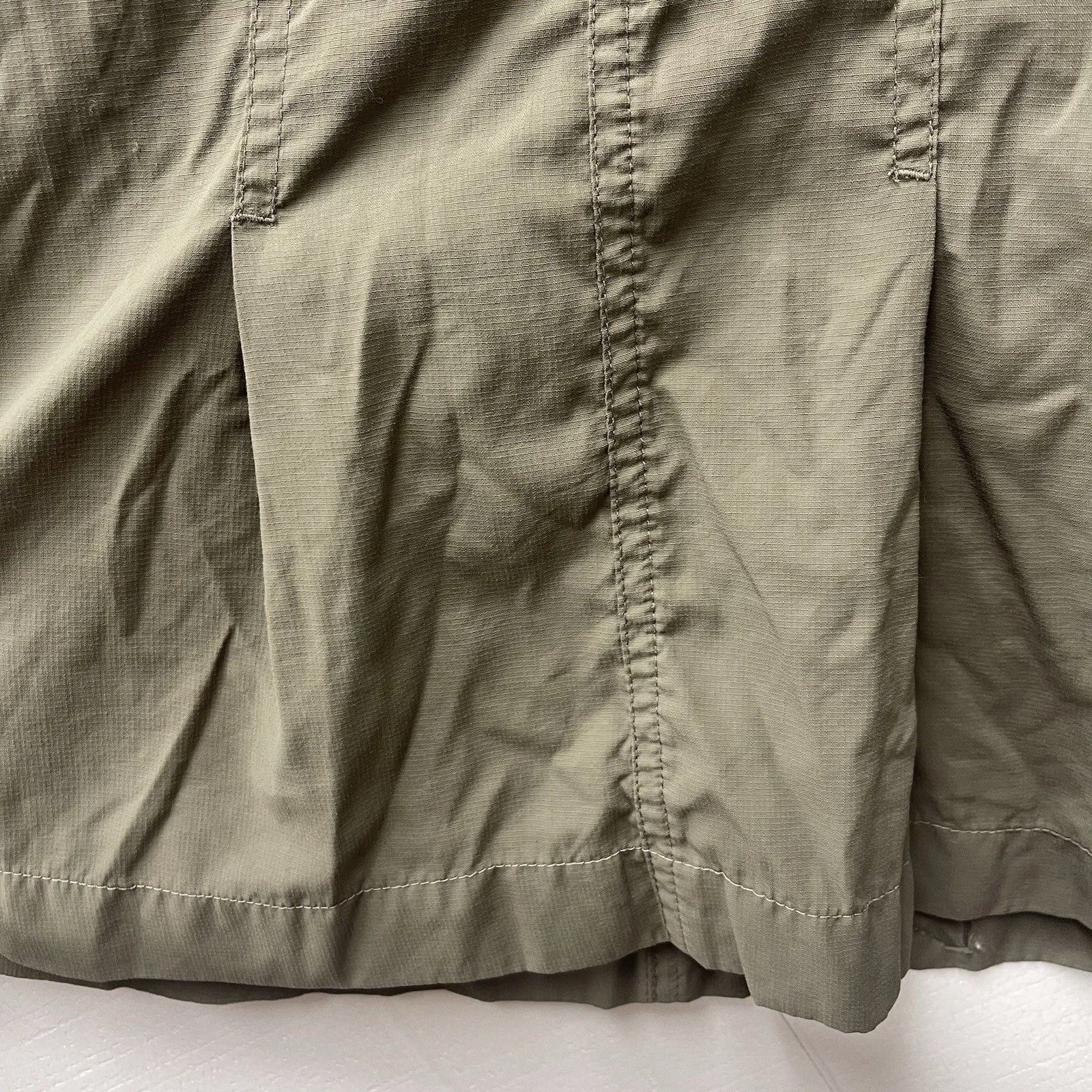 The North Face Skirt Women's Size 4 Olive Green Cargo Pleated Side Pocket Knee - Image 3