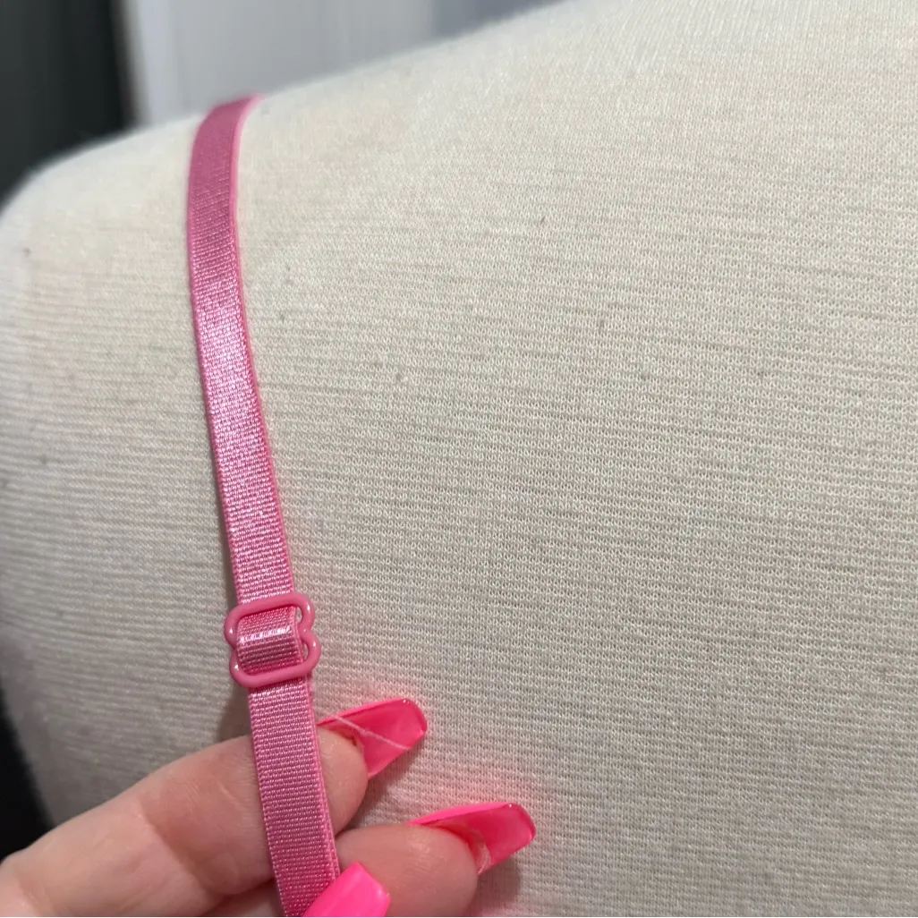 Poof! Pink Ruched V-Neck Camisole Top - Image 6