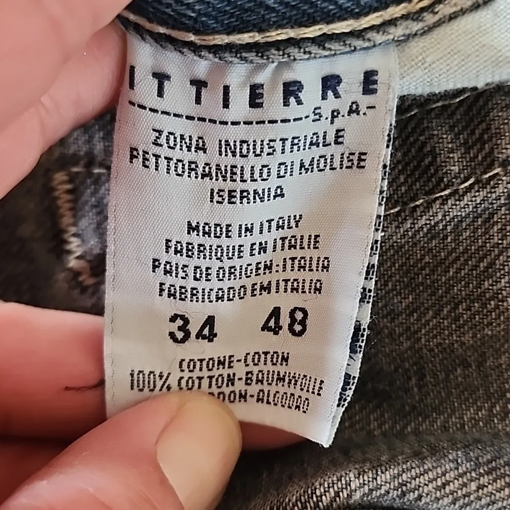 Vintage Versace Jeans Couture 90s High Rise Tapered Medusa Head Jeans Size 34 - Image 10