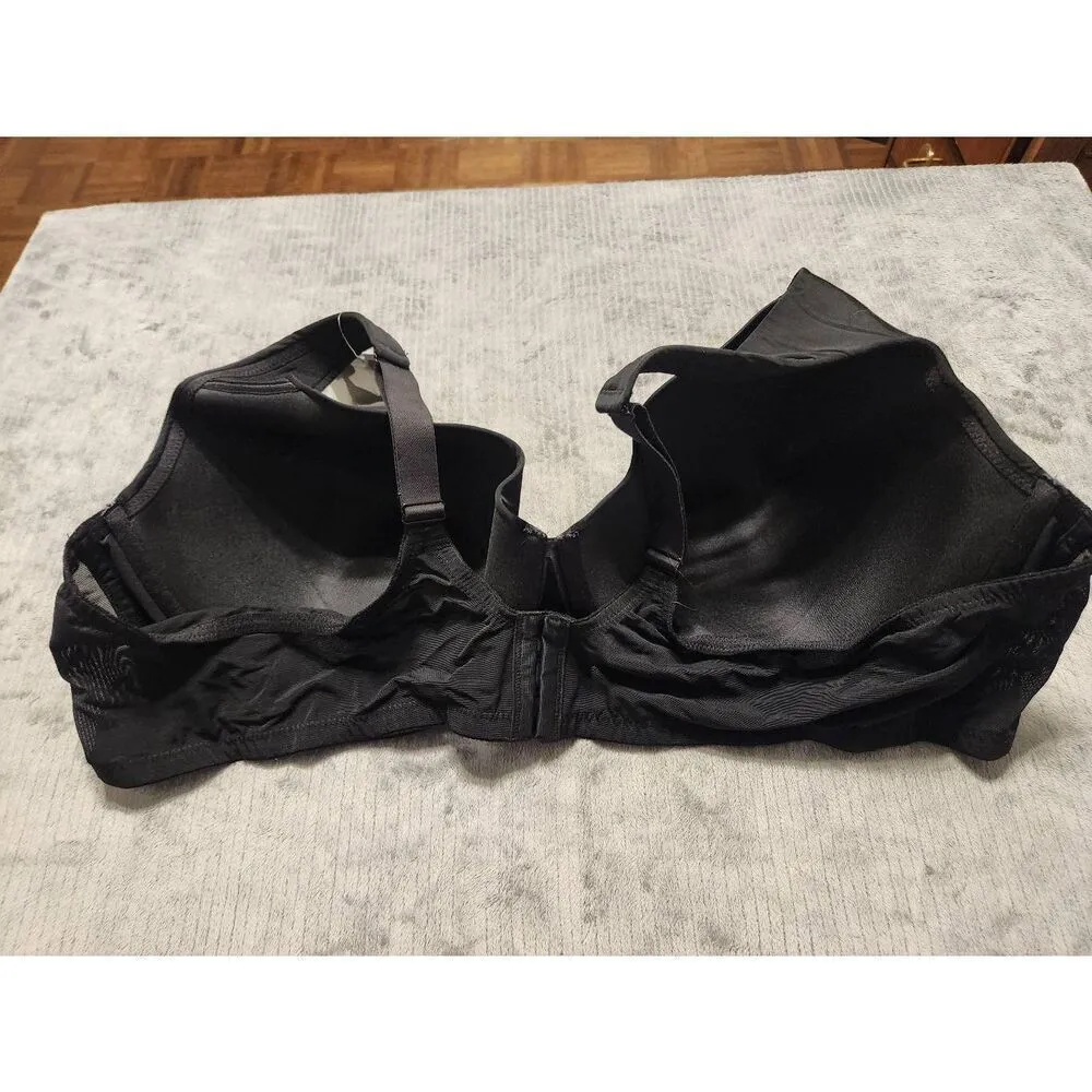 NWT Catherine's Plunge Underwire Black Bra 54C - Image 2