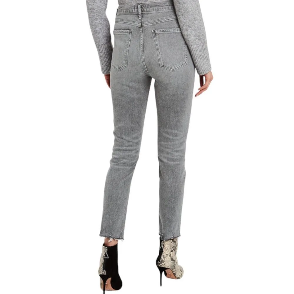 AGOLDE Nico High Rise Straight Leg Button Fly Jeans in Risk Size 28 Slim Fit - Image 8